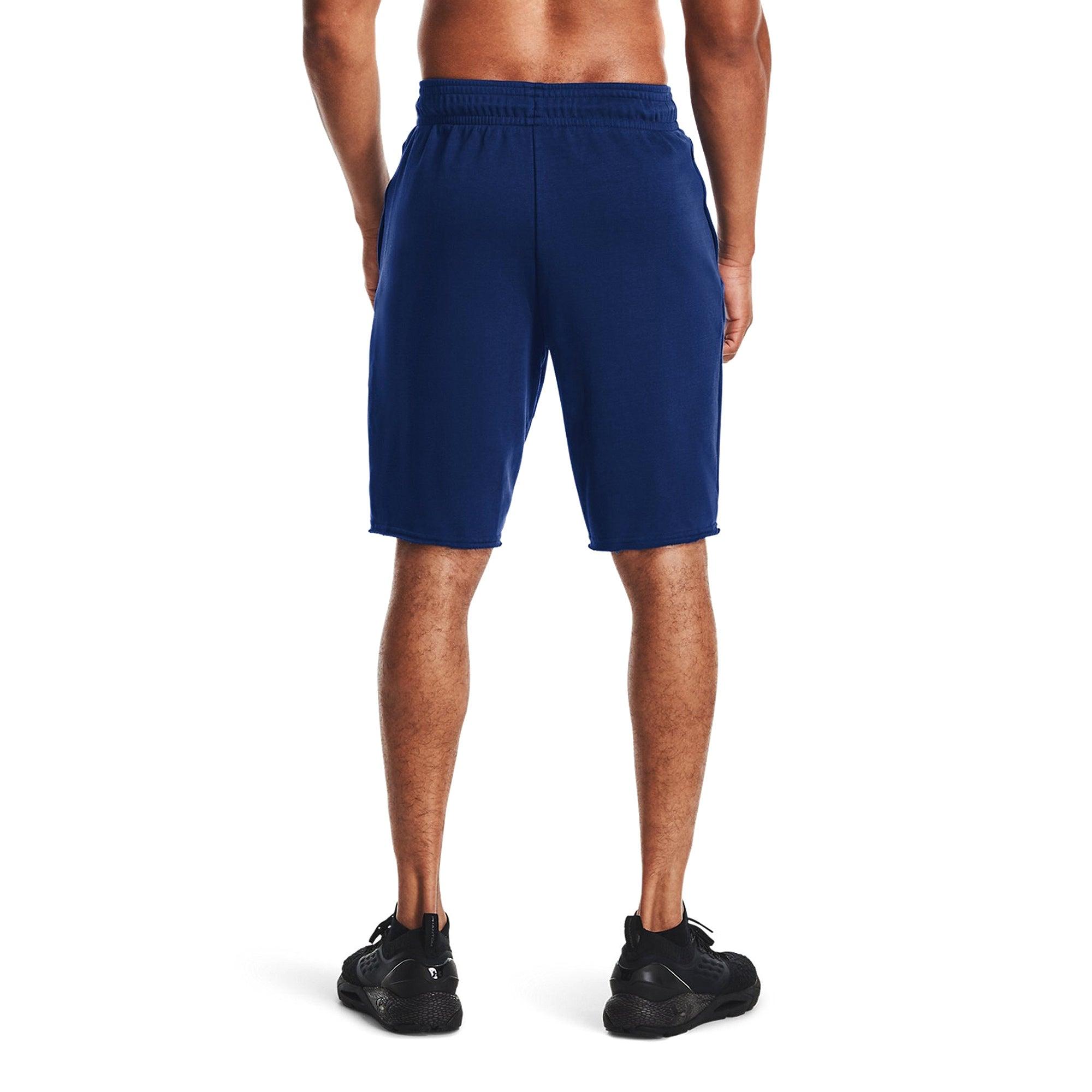 Quần ngắn thể thao nam Under Armour Rival Terry Collegiate - 1361629-415