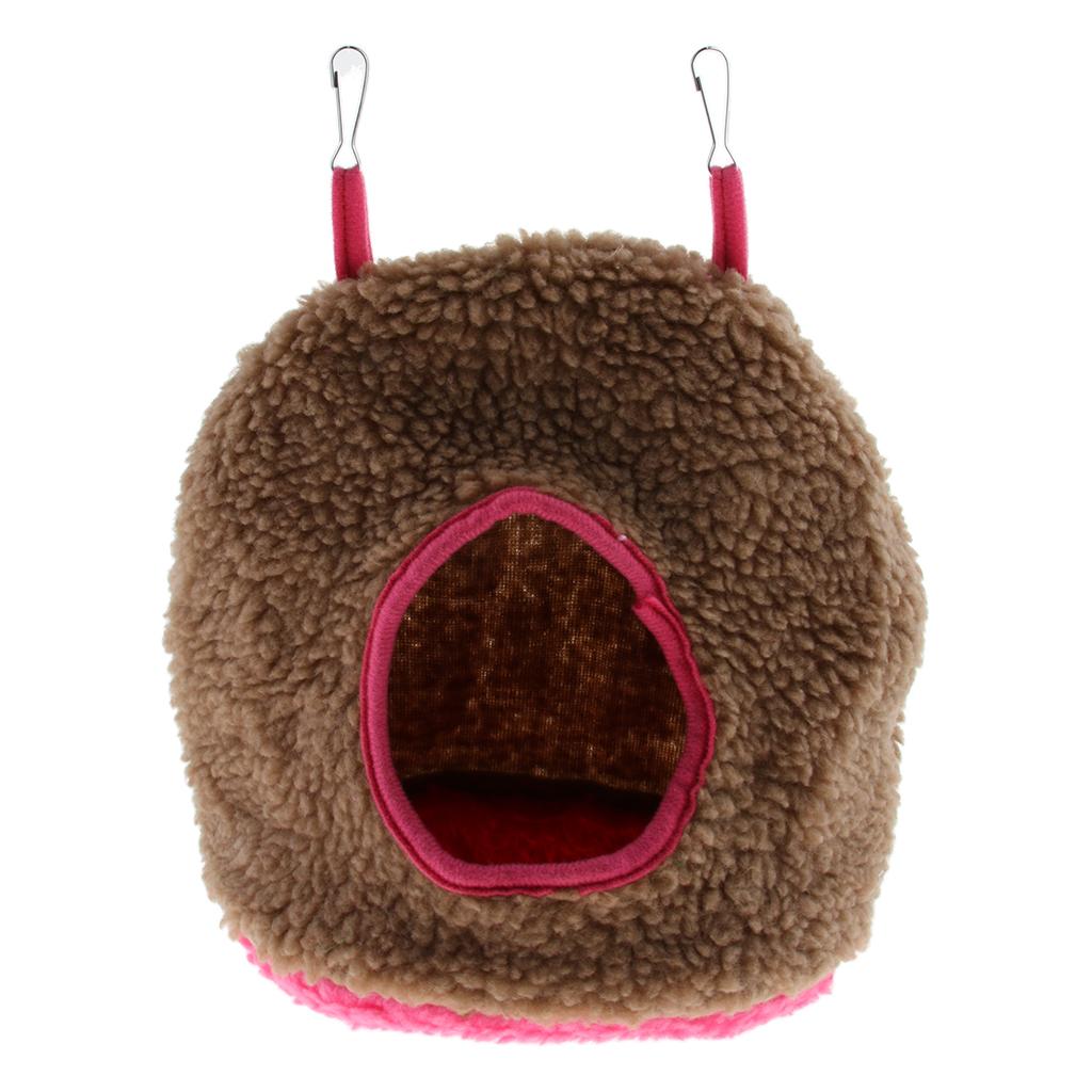 Small Animal Sleep House Hanging Cozy Bed Pet House Cage Hammock Cave Hut Winter