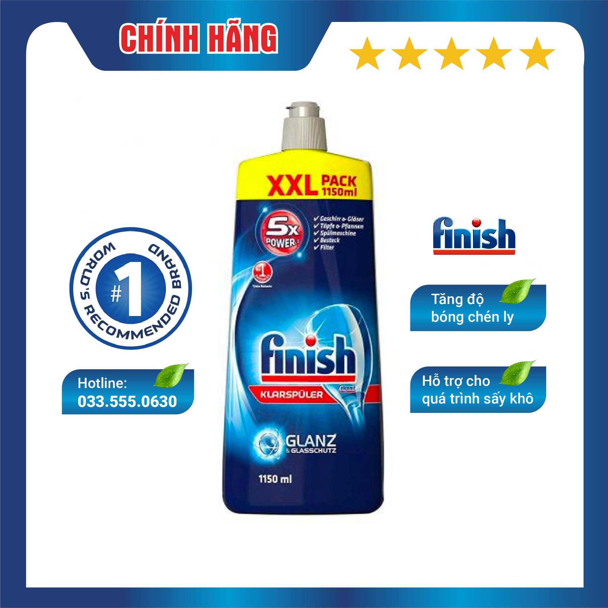 Nước làm bóng Finish 1150ml