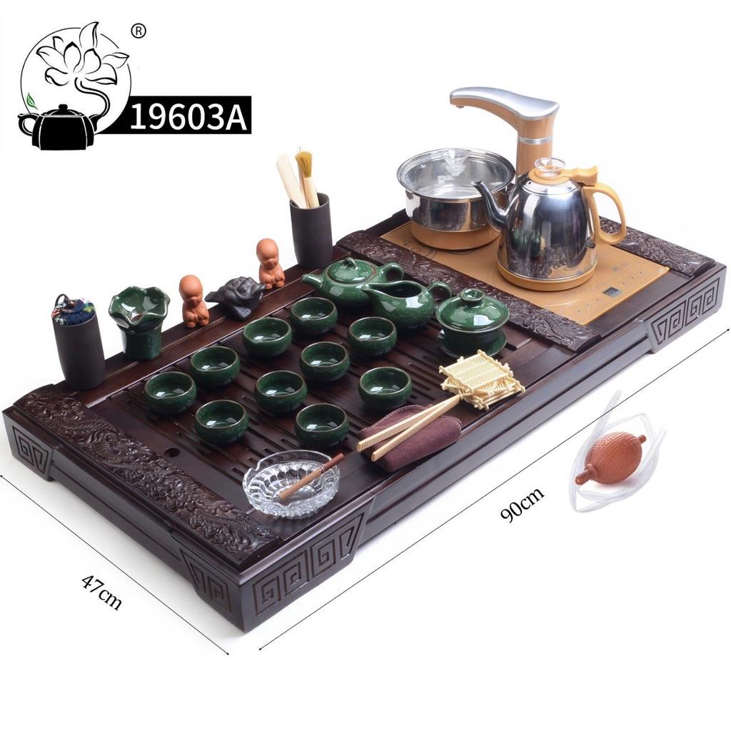Bàn trà điện mã 196 gỗ sồi - bàn trà điện thông minh đa năng - bảo hành 12 tháng - làm quà tặng, quà biếu lịch sự, sang trọng, ý nghĩa