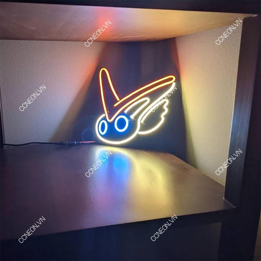 Đèn Trang Trí Led Neon Hình Cute Victini - Đèn Led Neon Nhân Vật Pokemon