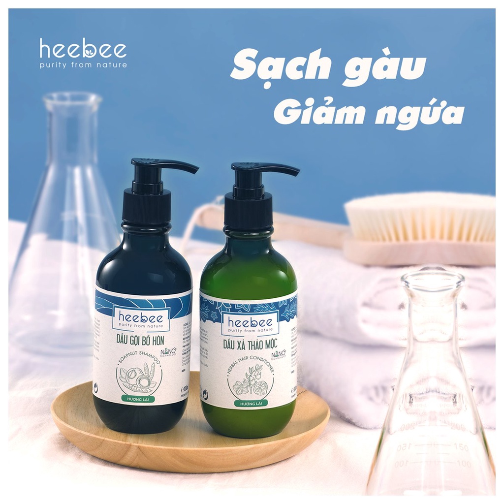 Dầu Xả Thảo Mộc Giảm Xơ Rối Heebee - Herbal Hair Conditioner 40ml-300ml-500ml