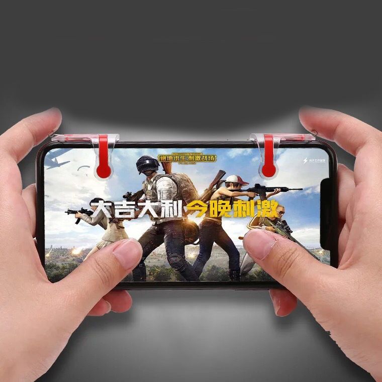 Bộ 2 Nút Bấm Chơi Game MN Trong Suốt Pubg Chơi Pubg, Ros, Free Fire, Knight Out Bản Nâng Cấp Của Nút Bấm K9