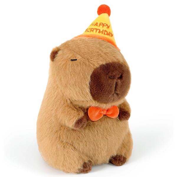 Thú Bông Capybara Đội Nón Sinh Nhật 35 cm - Nuan Nuan 1721-8