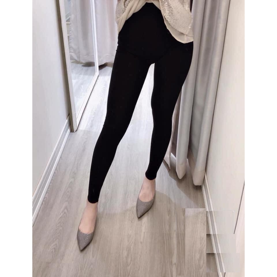 Quần legging DÀI cuộn hồng đủ size, siêu co dãn