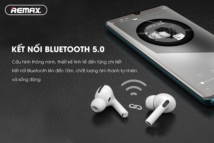 Tai nghe True Wireless Cao Cấp REMAX WK-A7, Thời Gian Nghe 6 Tiếng, Bluetooth 5.0, Sạc Pin 30 Phút, Âm Thanh Chân Thực - Hàng Chính Hãng