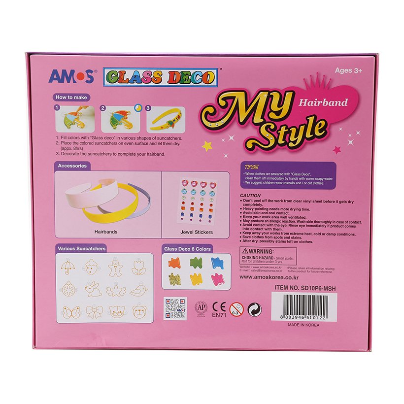 Màu Vẽ Trang Trí Amos Glass Deco My Style Hairband SD10P6- MSH