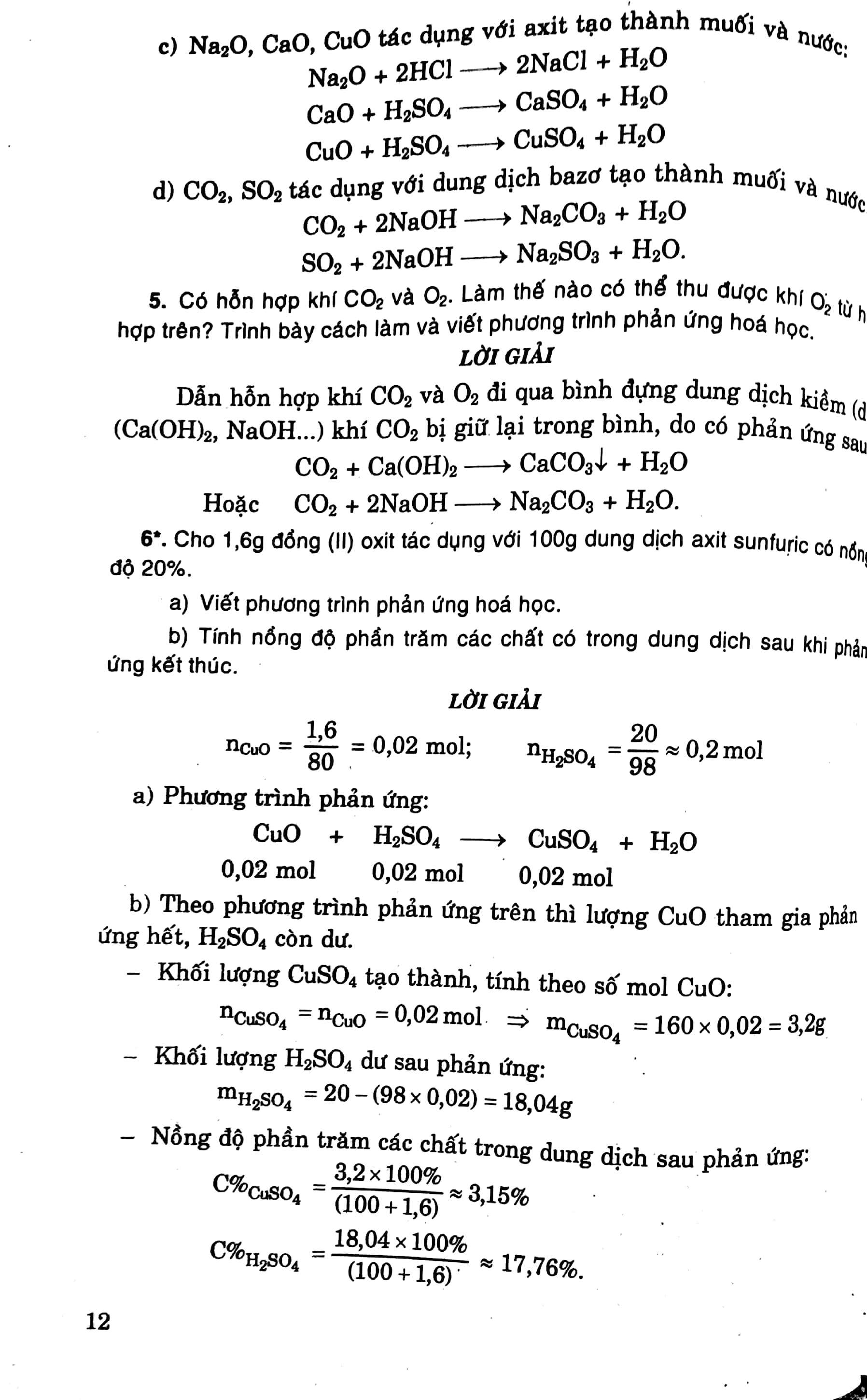 Giải Bài Tập Hóa Học 9