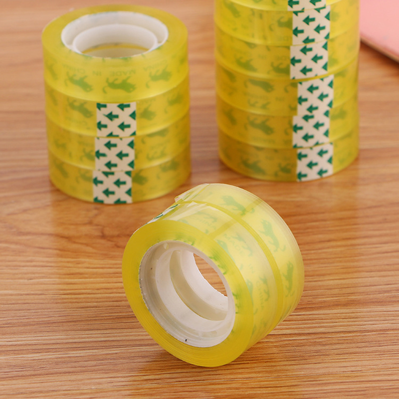 10 PCS Clear Duct Tape/ Stationery / Office Supplies, Length 30 meters, Width 12 mm, Available 【lyfs】