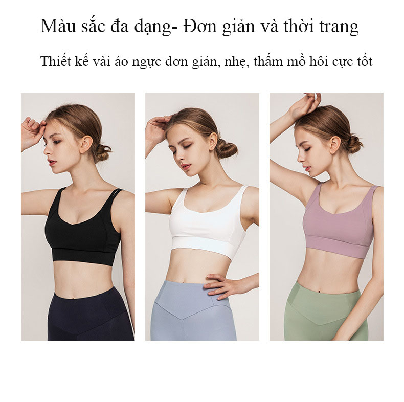 Áo Bra thể thao nữ, áo tập Gym Yoga mềm mịn, có đệm, kiểu áo lót mỏng mã WX-042