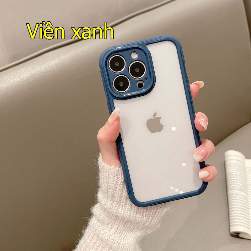 Ốp bảo vệ cam cho iPhone 14 pro max viền da cao cấp - hàng chính hãng