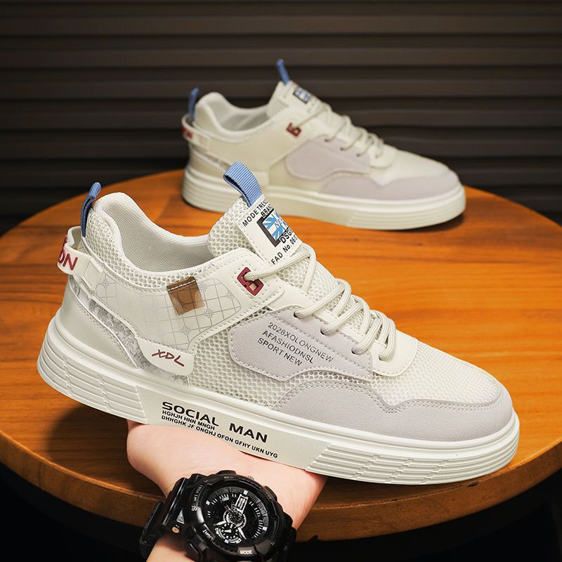 Giày Thể Thao Sneakers, Giày Nam Phối Da Lộn G08
