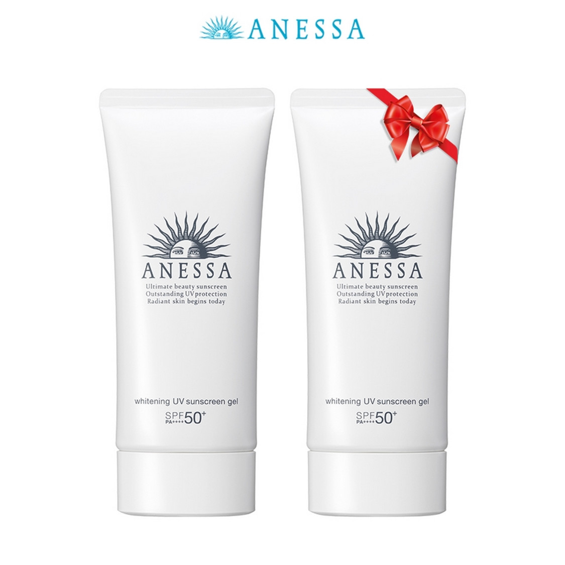 Kem chống nắng dưỡng trắng dạng gel Anessa Whitening UV Sunscreen Gel 90g - Mua 1 tặng 1