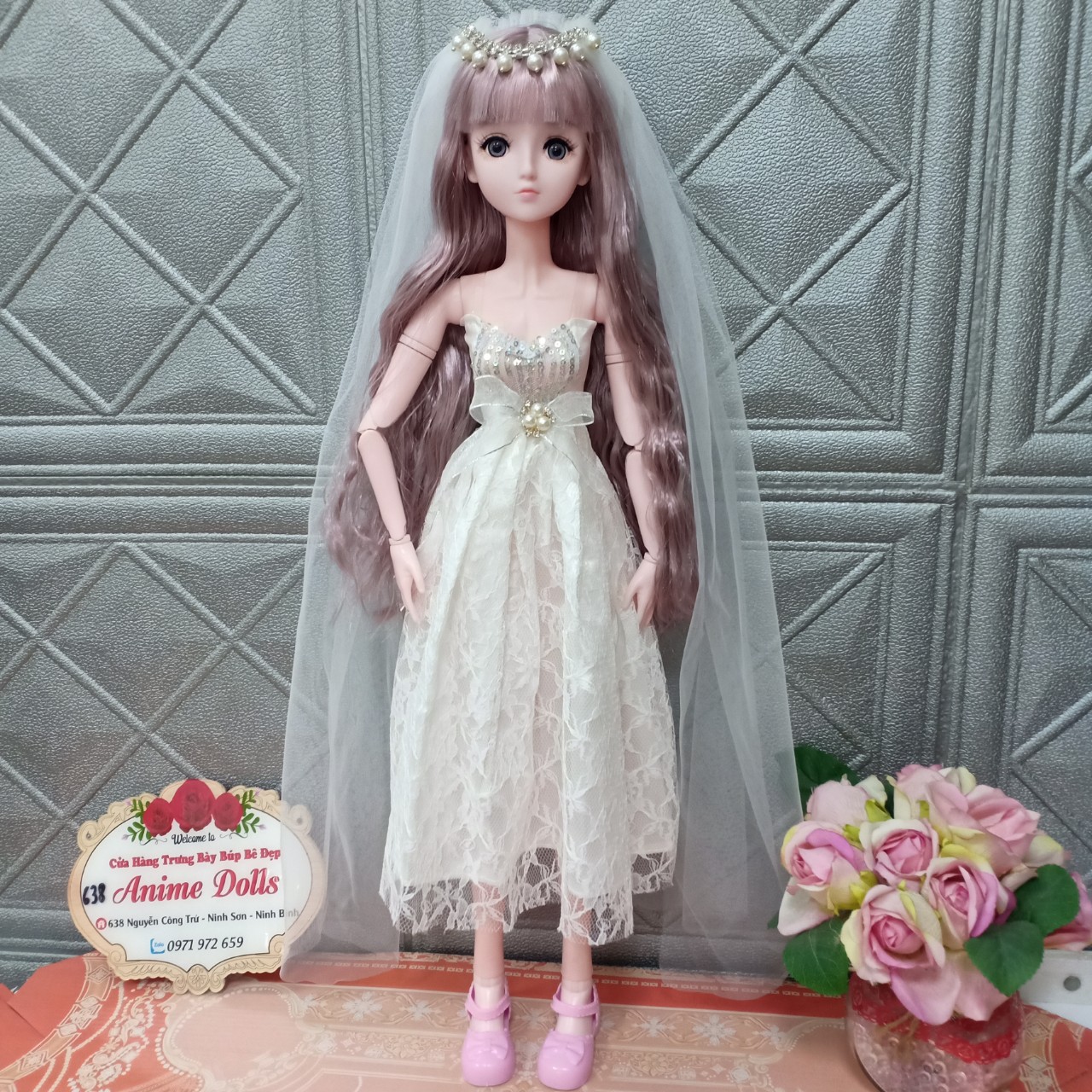 Set Hộp Quà Búp bê 60cm mặc váy lolita xinh xắn số lượng có hạn