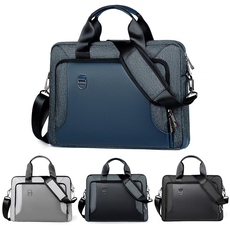 Kinh Doanh Nam Xách Tay Cặp 13.3 15 Laptop 16 Inch Túi Đeo Chéo PU + Oxford Đeo Vai Văn Phòng Du Lịch túi Xách Tay Nữ
