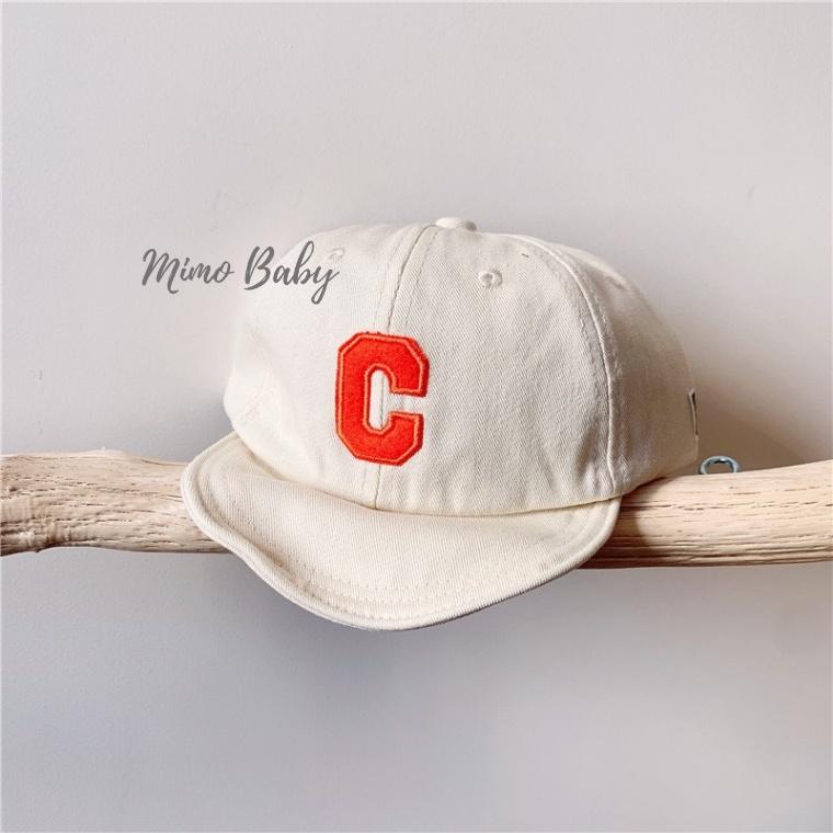 Mũ lưỡi trai họa tiết chữ C cho bé MH21 Mimo Baby