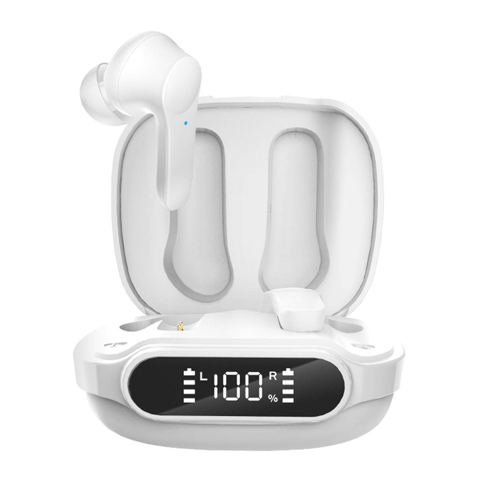 V5.1 Wireless Headphones HiFi Sound Dual Modes Semi in Ear for Sports