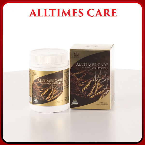 Thực phẩm bảo vệ sức khỏe Đông trùng hạ thảo ALLTIMES CARE PLATINUM CORDYCEPS - Hộp 60 viên