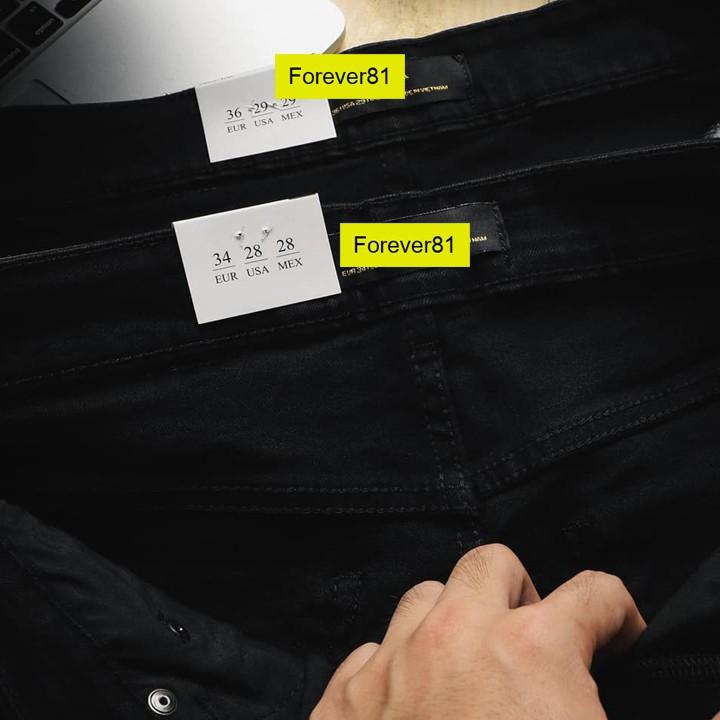 Quần Jean đen Nam Form Slimfit