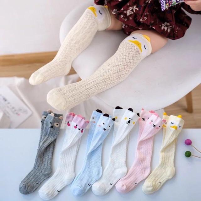 Tất sơ sinh Tất đùi cotton hoạt hình đáng yêu cho bé 0 đến 3 tuổi