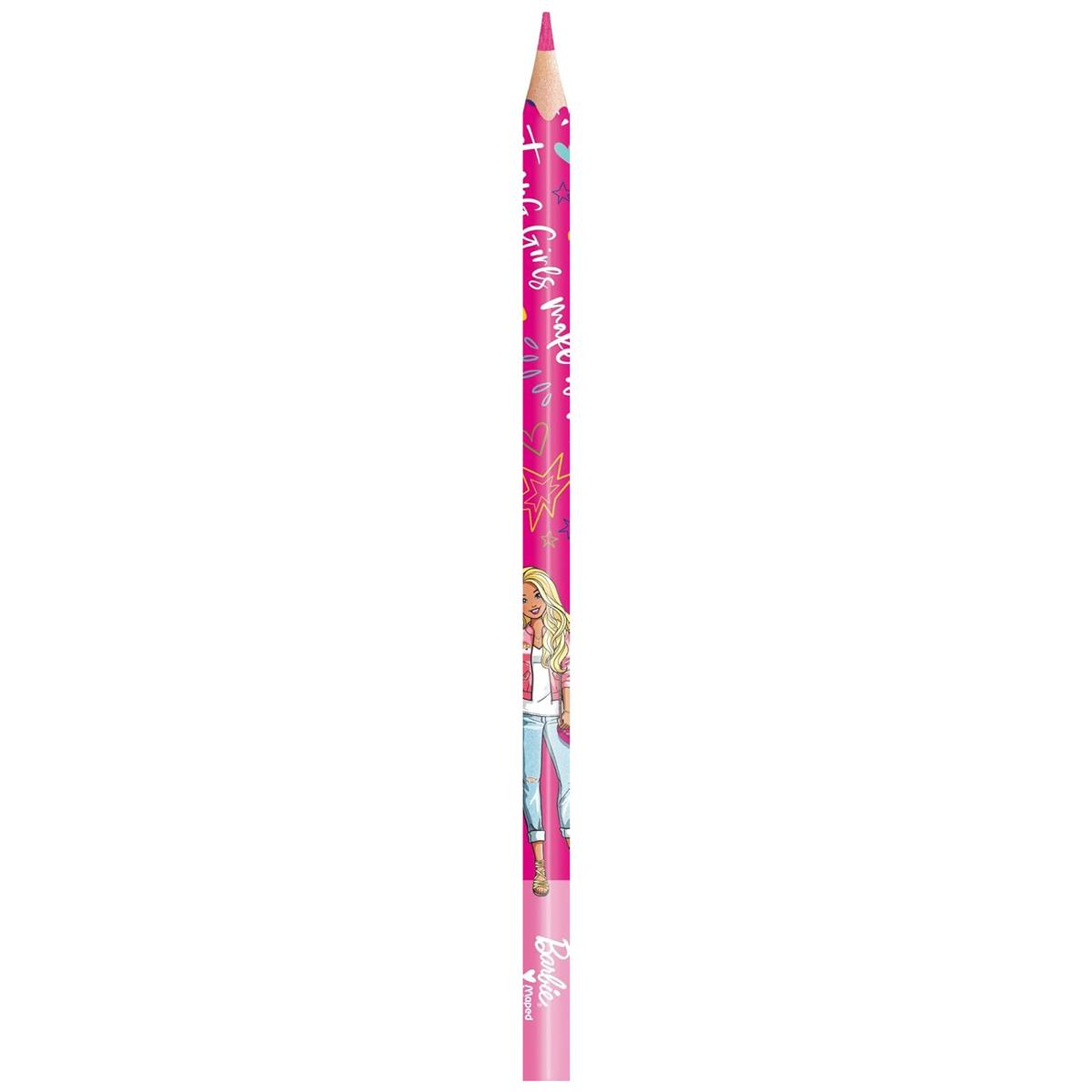 Hộp 12 Bút Chì Màu Barbie - Maped 862207