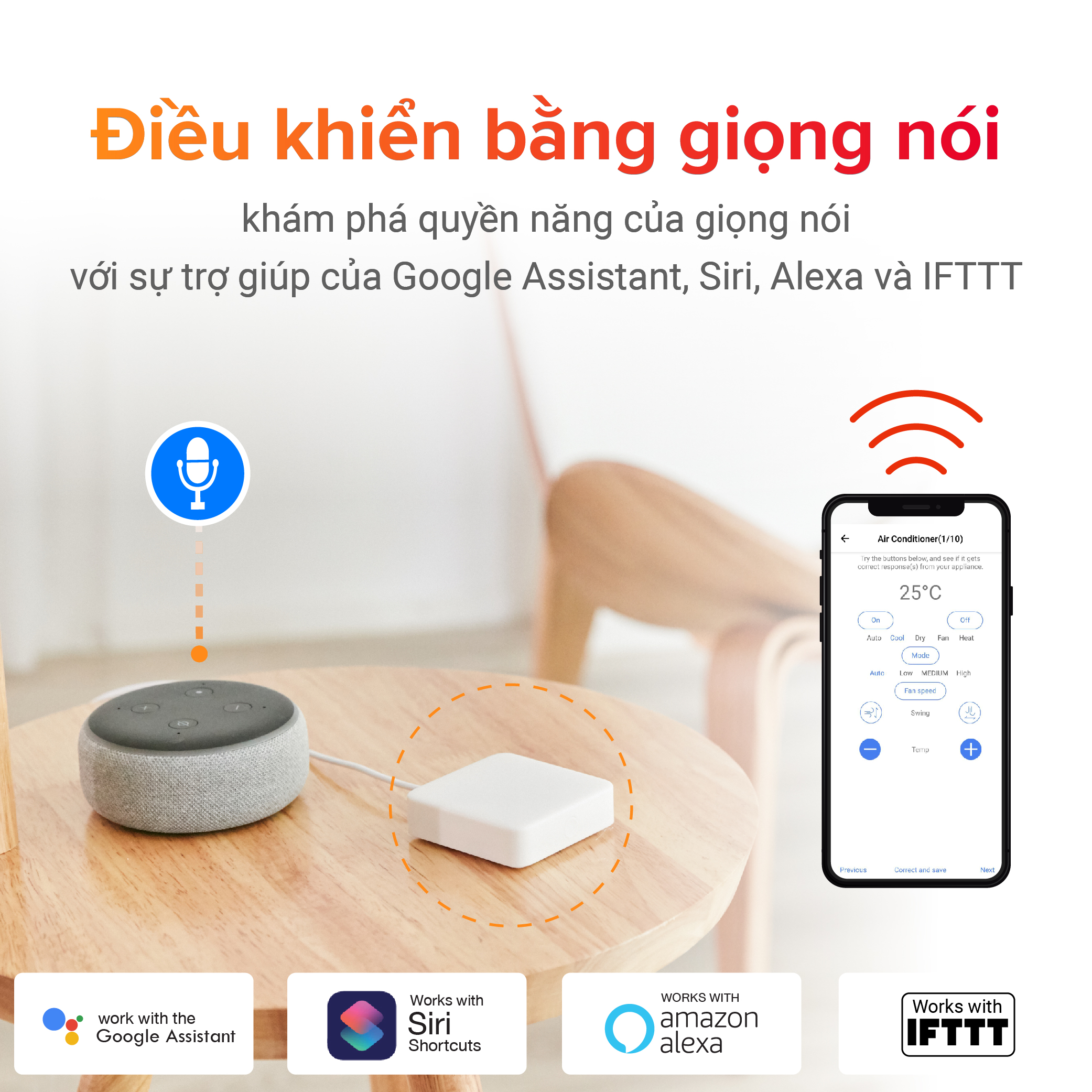 Bộ điều khiển trung tâm thông minh SWITCHBOT Hub Mini -Hàng chính hãng- IR blaster, kết nối Wifi cho các thiết bị cùng hệ, điều khiển máy lạnh, tương thích với Alexa, Google Home, HomePod, IFTTT