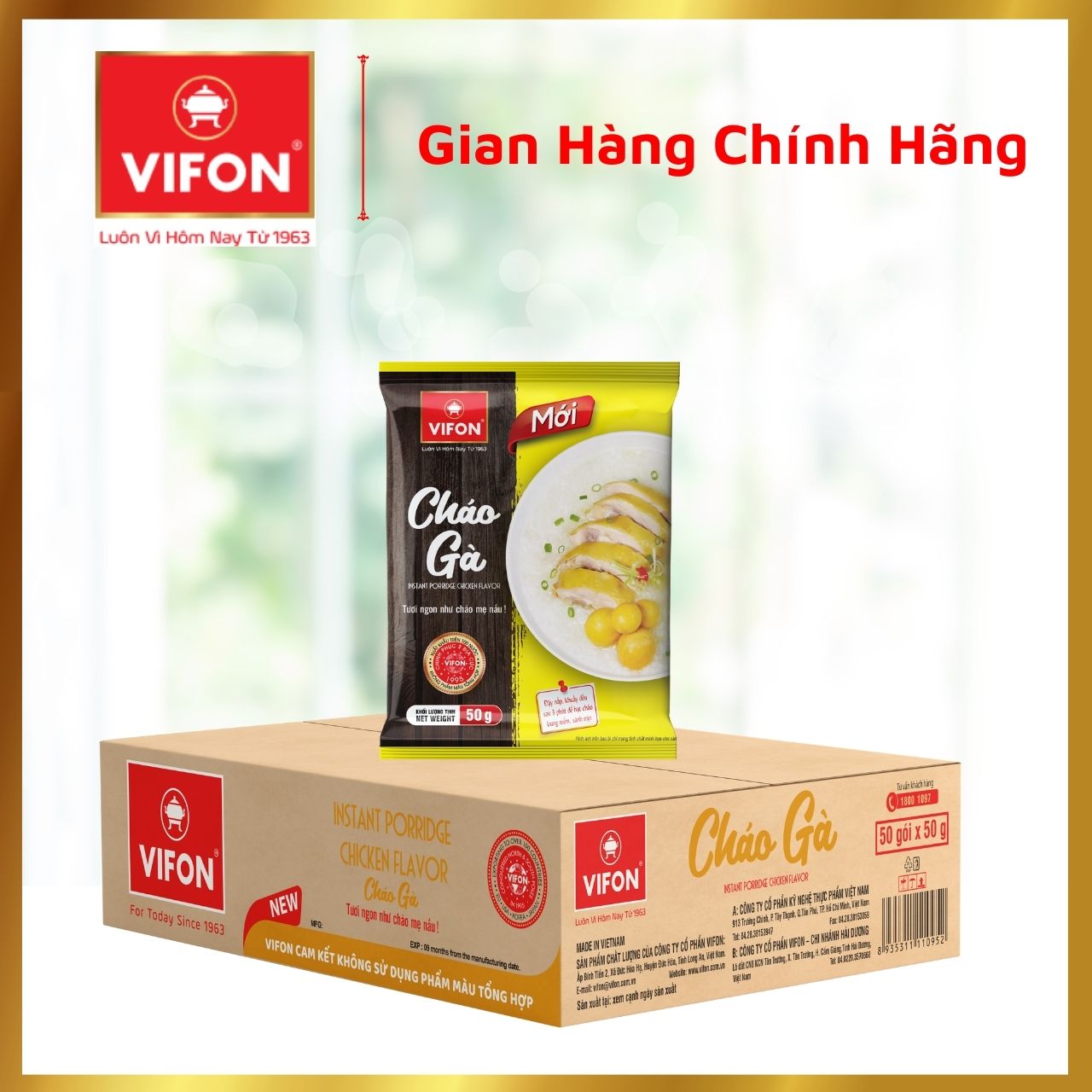 CHÁO GÀ GÓI 50G VIFON
