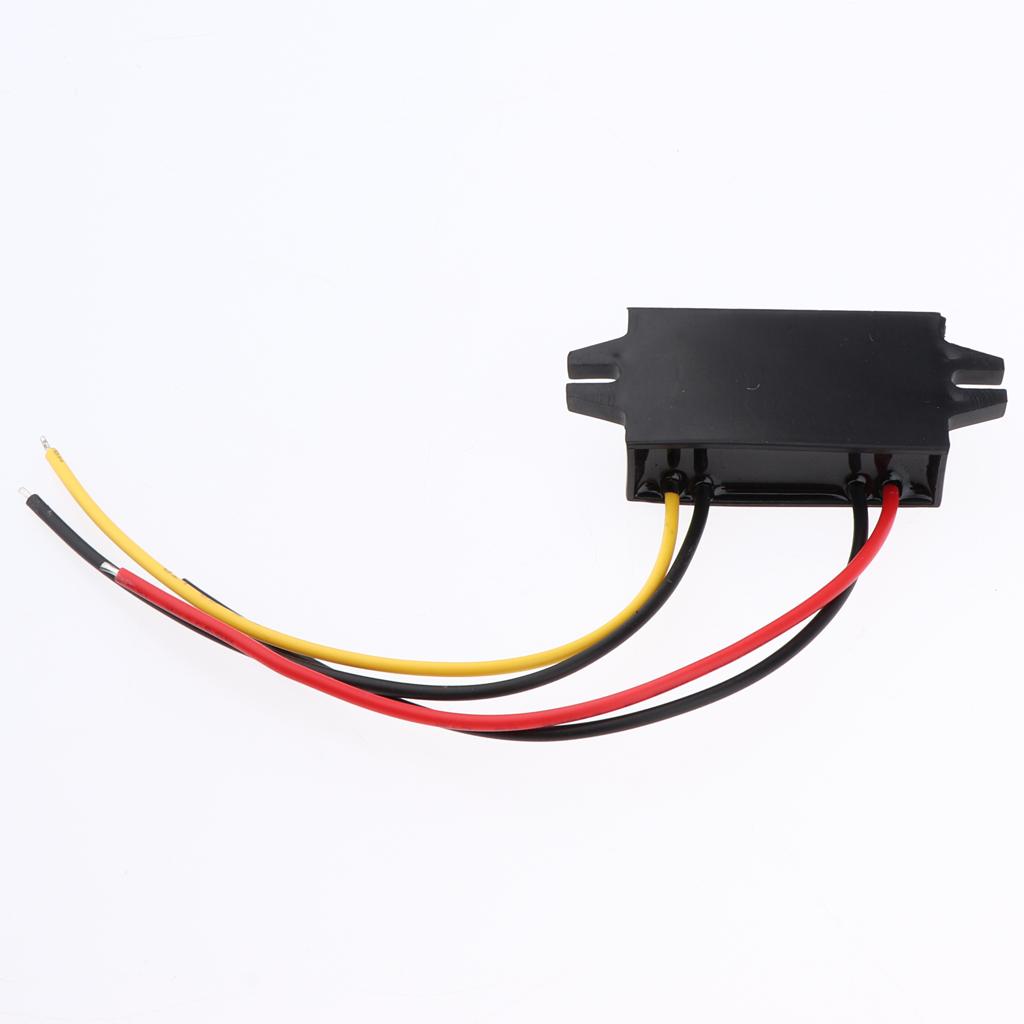 Auto Vehicle Voltage Reducer DC-DC Buck Converter 20-60V to 12V Step-down Voltage Regulator 3A/36W Power Supply Module for Car Waterproof