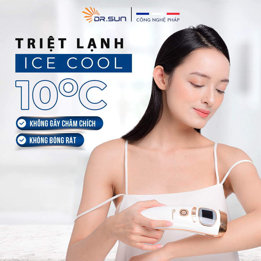 Combo máy triệt lông DR SUN PRO và máy tẩy tế bào chết DR SUN OLYMPUS