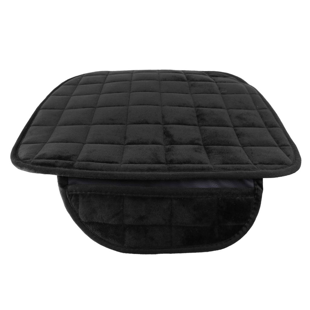 Universal Front & Rear Square Row Car Auto Seat Cover Pad Black