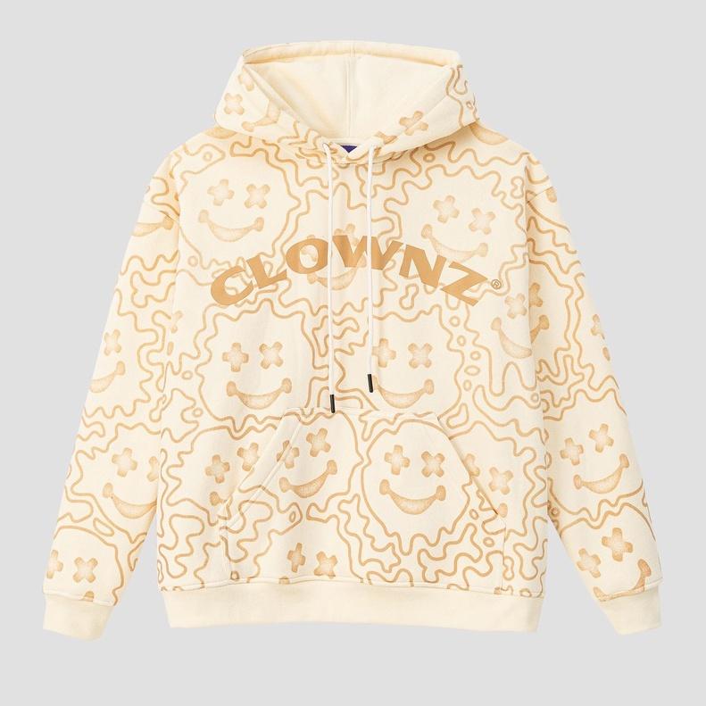 Áo khoác hoodie Melting Face nỉ bông có mũ unisex nam nữ form rộng có mũ nhiều màu