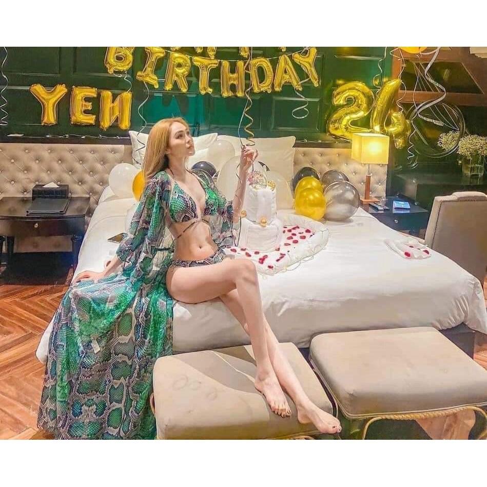 Bikini, Đồ Bơi Đi Biển Hai Mảnh Set 3 Món Tam Giác BM-030