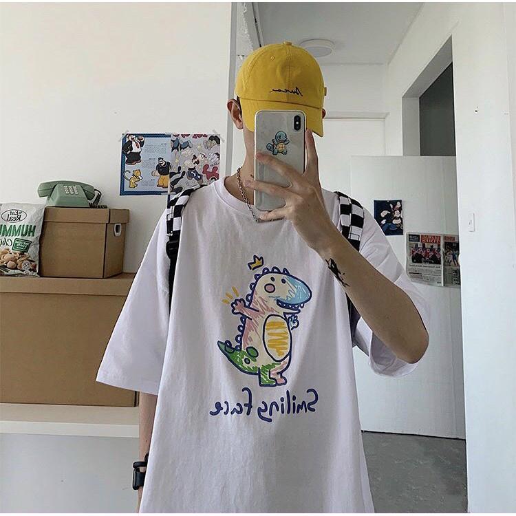 Áo Thun Tay Lỡ Unisex in hình  Freesize từ 40-70kg