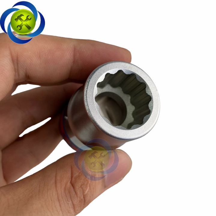 Tuýp 3/4 hệ inch đuôi 3/4 Kingtony 633024S loại ngắn 12 cạnh màu trắng 19,05mm
