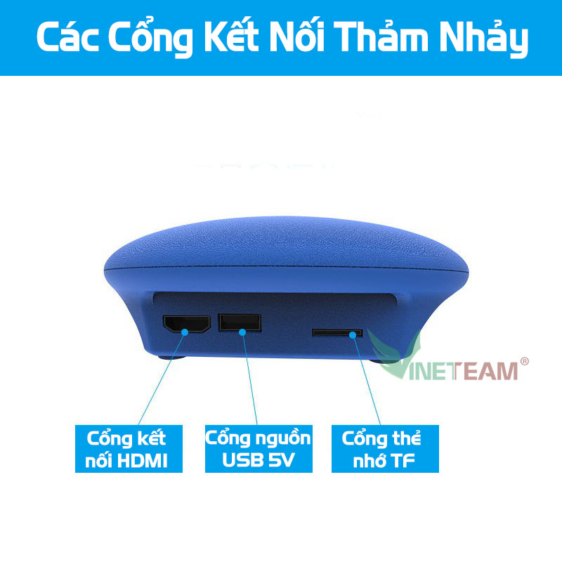 Thảm Nhảy Audition Kết nối Không Dây Tivi Tích Hợp 63 Game Kèm 2 Remote