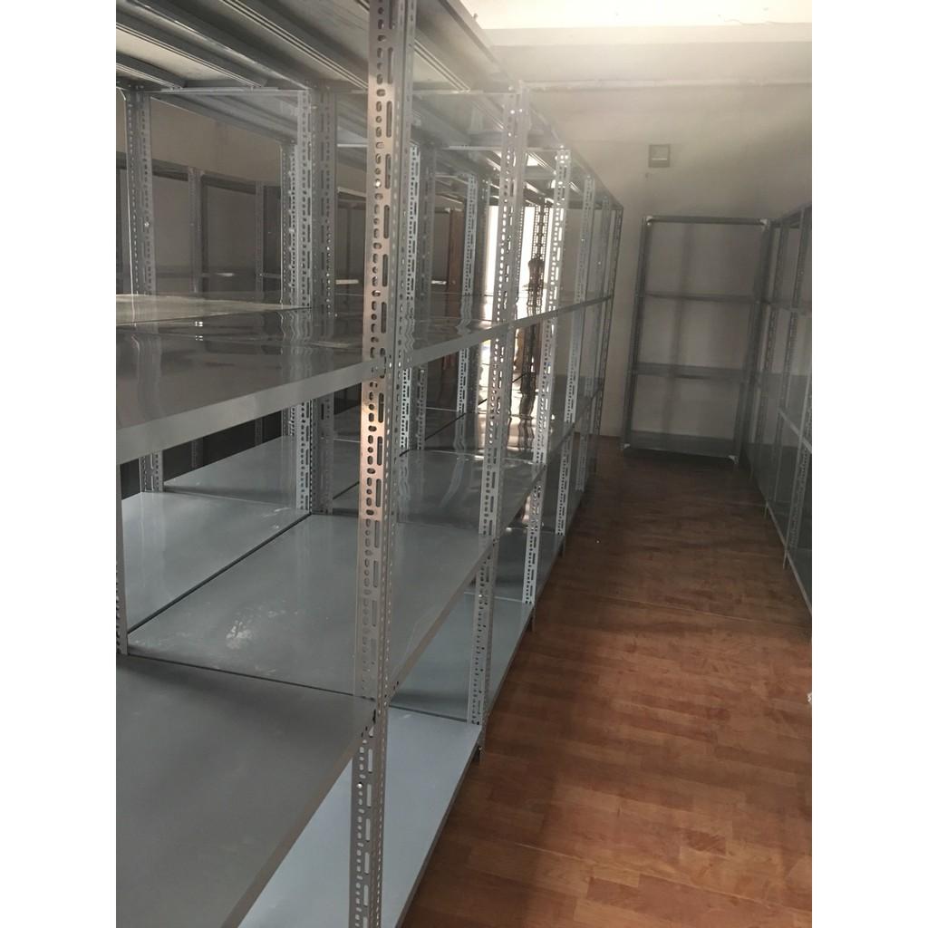 Kệ sắt v lỗ đa năng 4 tầng dài 1m, cao 1,5m, rộng 0,3m