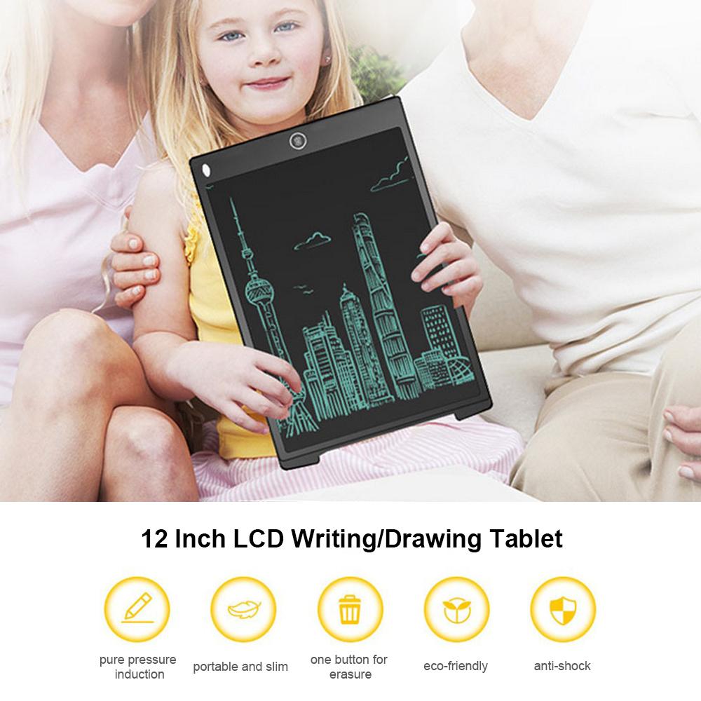 Máy tính bảng vẽ màn hình LCD 12 inch đồ họa điện tử Ghi chú Lời nhắc với bút cảm ứng