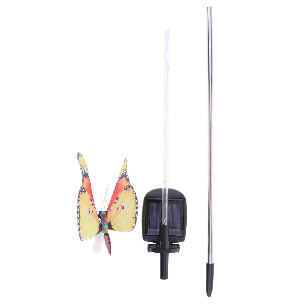 LED Solar Powered Butterfly Lights Outdoor Garden Yard Lamp Decor