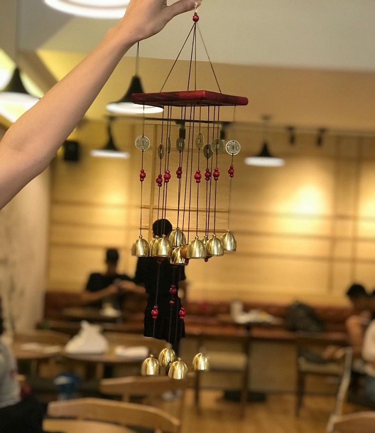 Chuông gió 13 chuông -  đế vuông tăng cường vận may