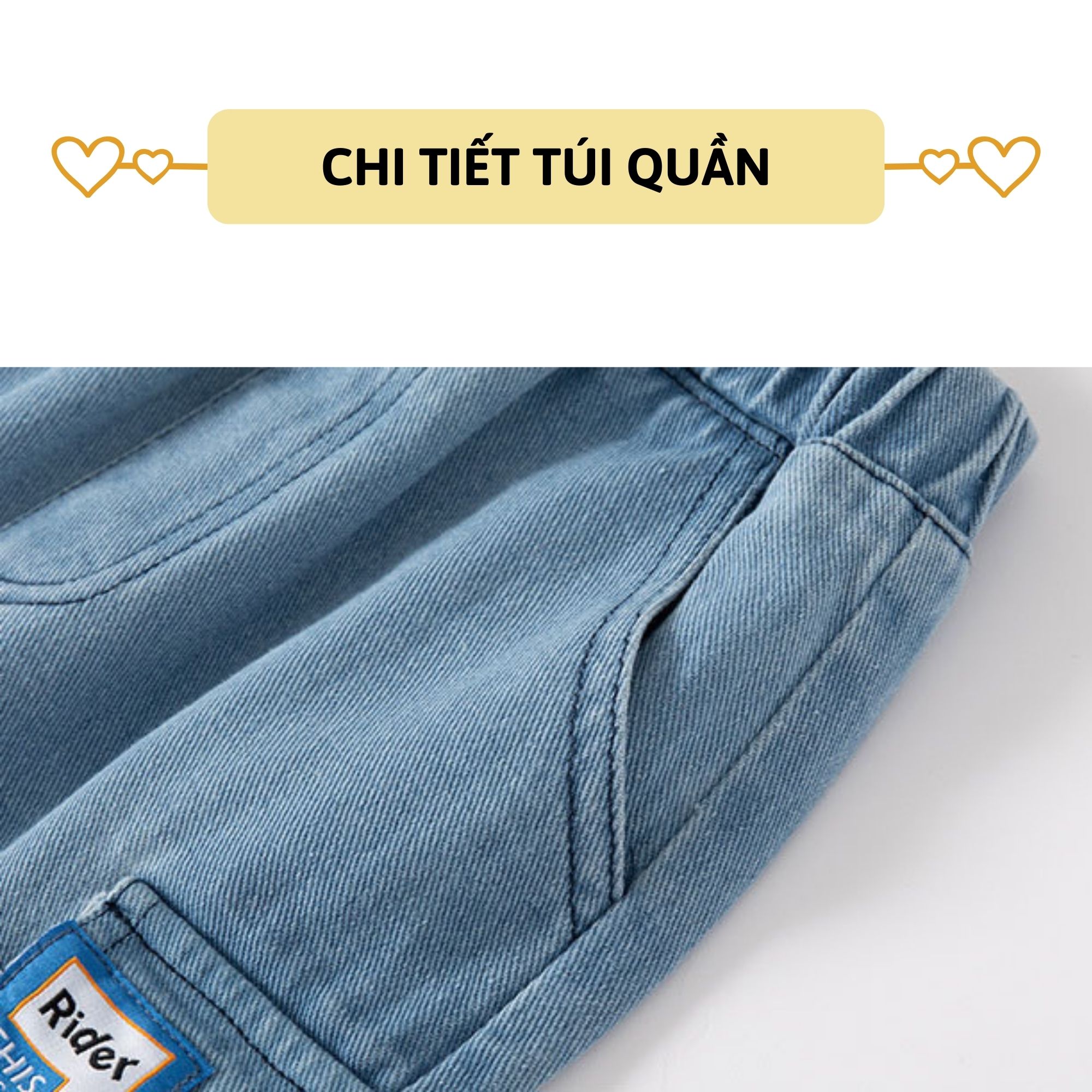 Quần short jean bé trai 27Kids WELLKIDS Quần đùi bò mềm lưng chun nam cho trẻ từ 2-8 tuổi BSJE1