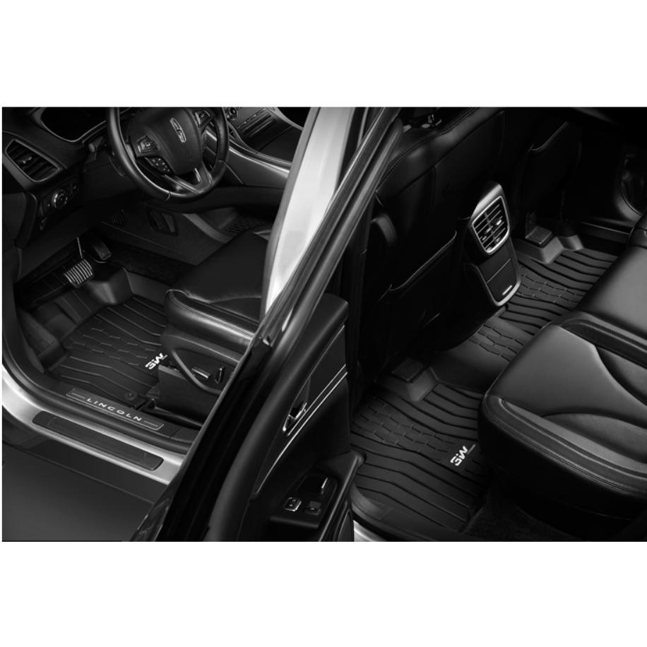 Thảm lót sàn xe ô tô Lincoln MKZ 2011 - đến nay Nhãn hiệu Macsim 3W chất liệu nhựa TPE đúc khuôn cao cấp - màu đen