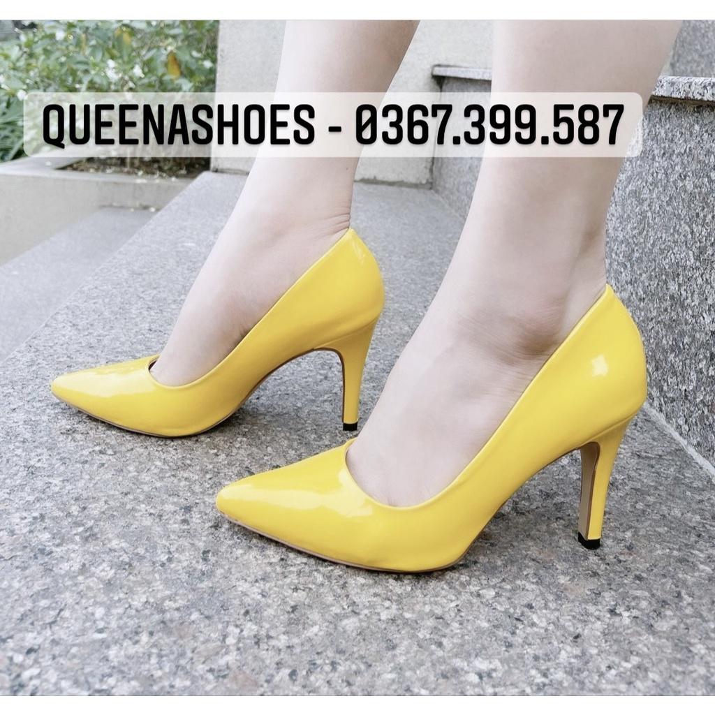 Giày cao gót trơn mũi nhọn 8p