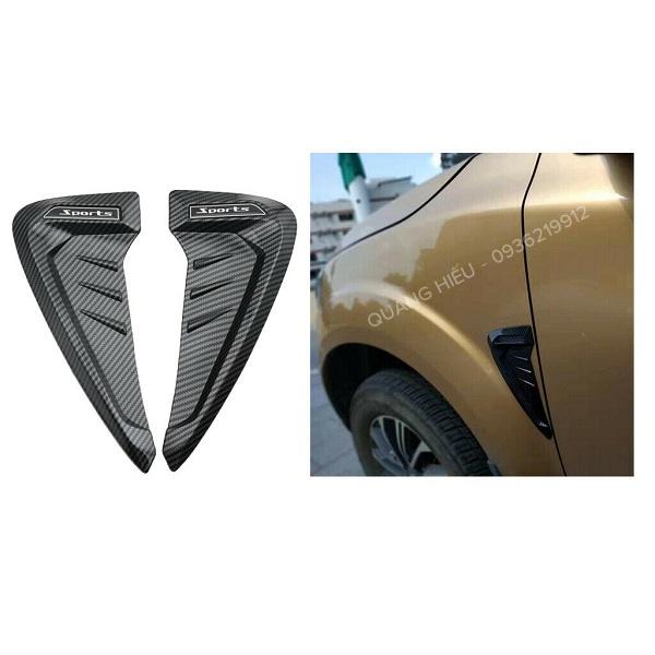 Bộ 02 Mang Cá Sport Giả Hốc Gió Trang Trí Xe