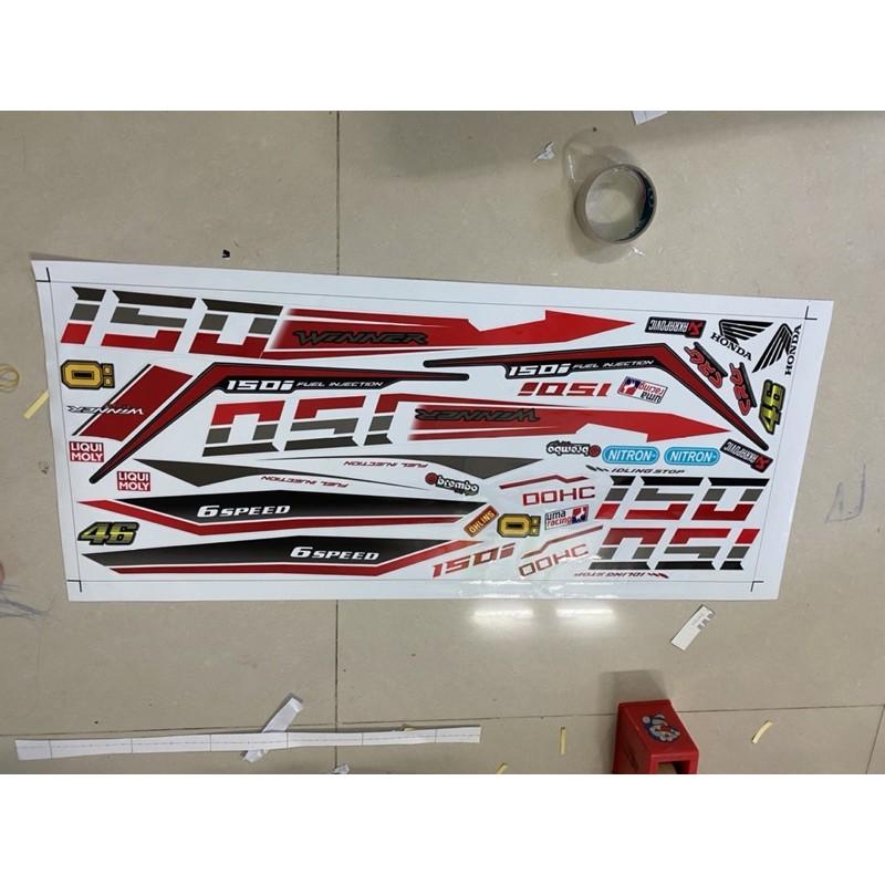 Tem rời dành cho xe Winner v1 dán xe trắng