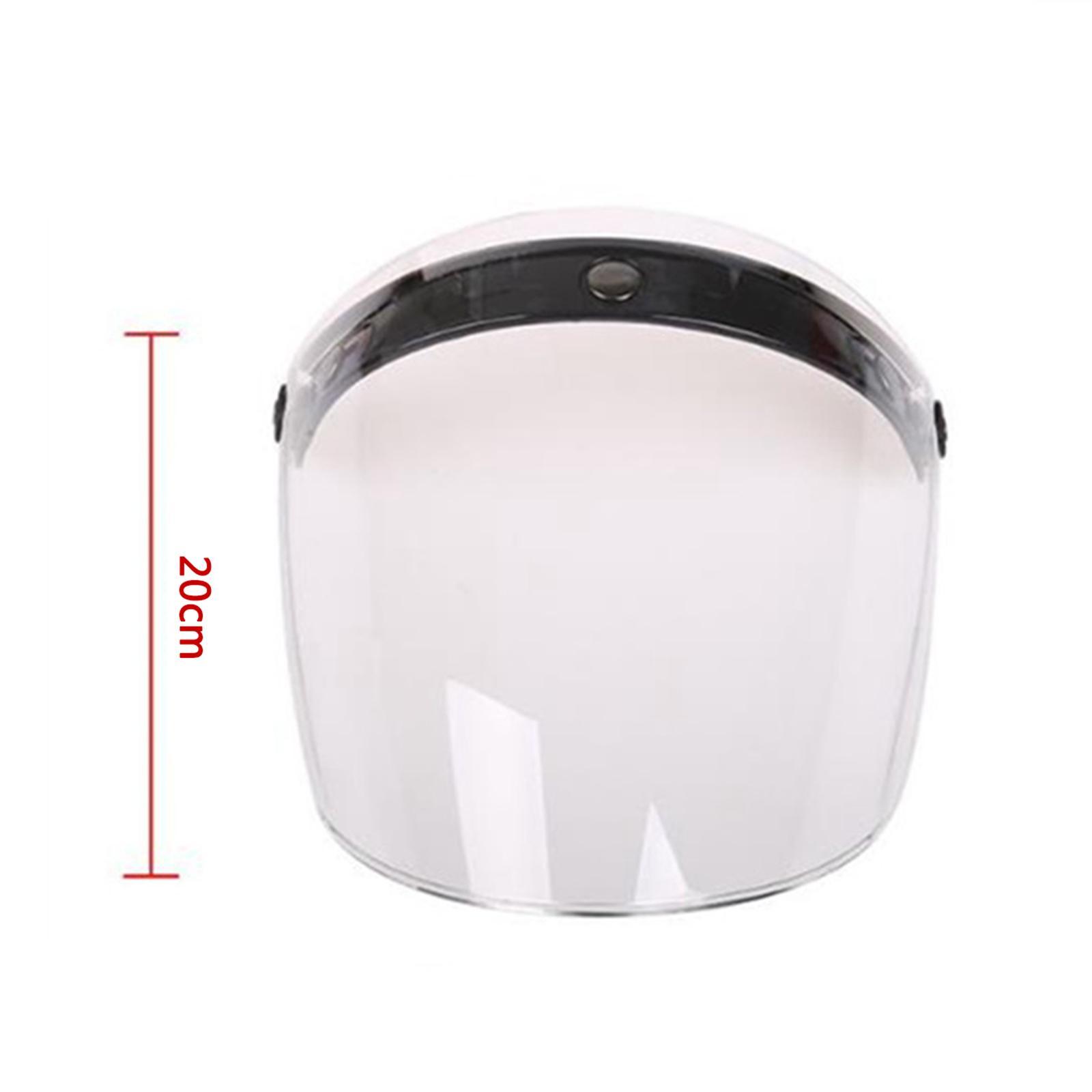 2Pcs Retro Open Face Visor Wind Lens Anti-fog Anti-scratch