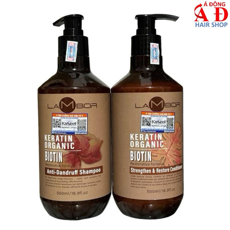 Dầu Gội Xả Lambor Biotin Sạch Gàu Ngứa, ngăn ngừa rụng tóc