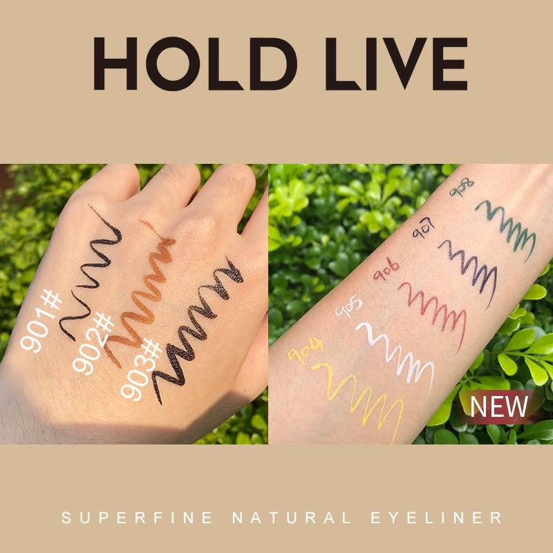 Bút kẻ mắt dạ HOLD LIVE màu sắc chống thấm nước lâu trôi nét mảnh Superfine Natural Eyeliner HL390
