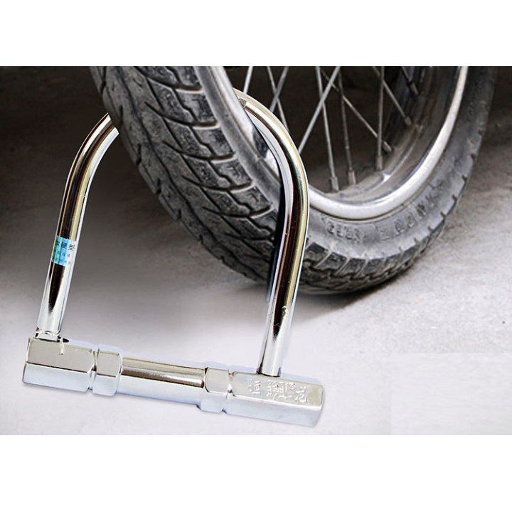 Khoá Chống Trộm Chữ U Cho Xe Máy Kèm 2 Chìa Tiện Lợi