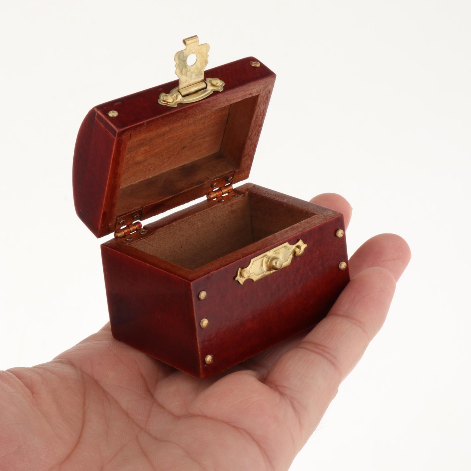 1/12 Doll Wood Jewelry Organizer Classic for BJD Doll DIY Scene Children Toy