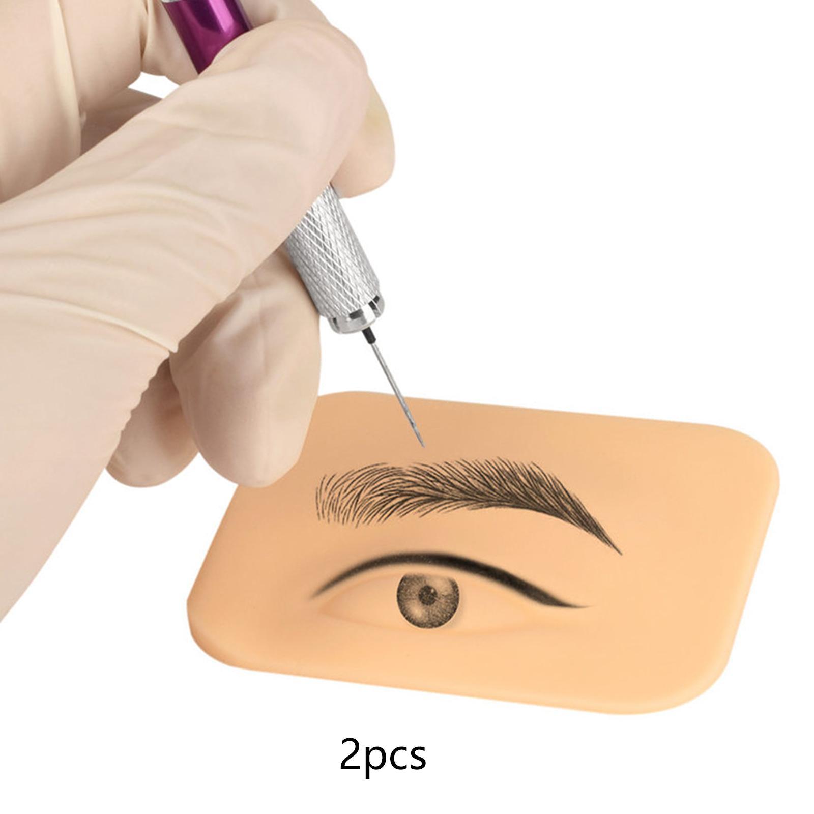 1 Pair Tattoo Practice Skin for Eyebrows Makeup Training Practice Board